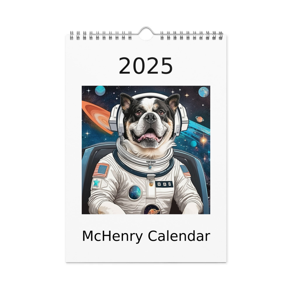 PugMug Custom McHenry Wall Calendar (2026)