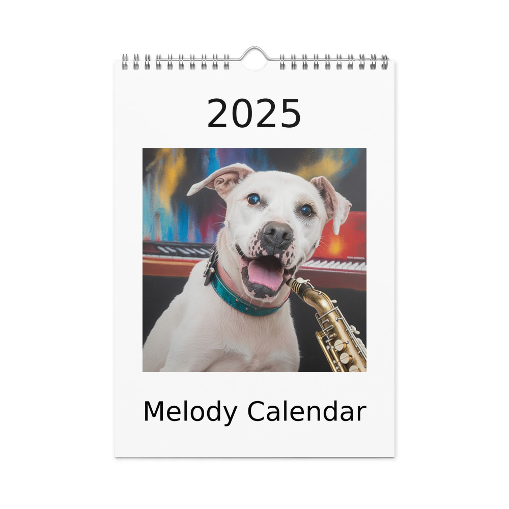 PugMug Custom Melody Wall Calendar (2026)