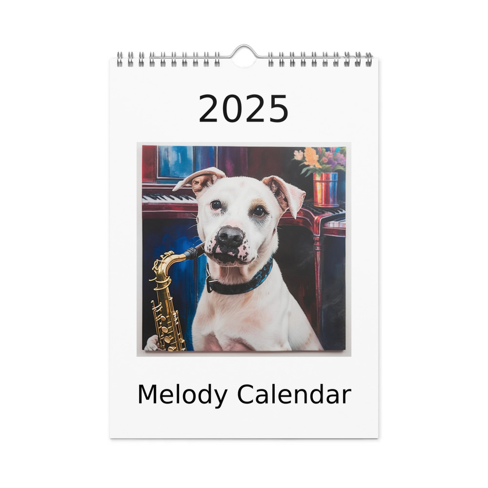 PugMug Custom Melody Wall Calendar (2026)