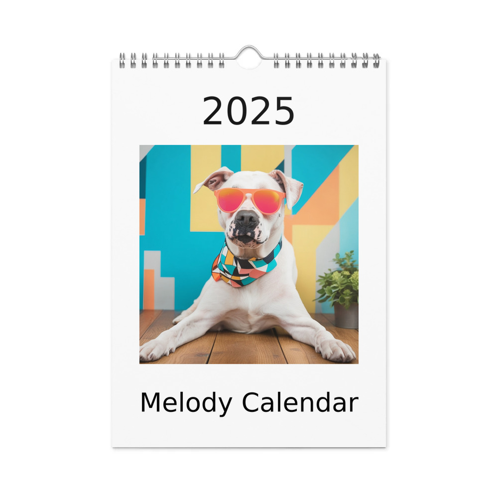 PugMug Custom Melody Wall Calendar (2026)