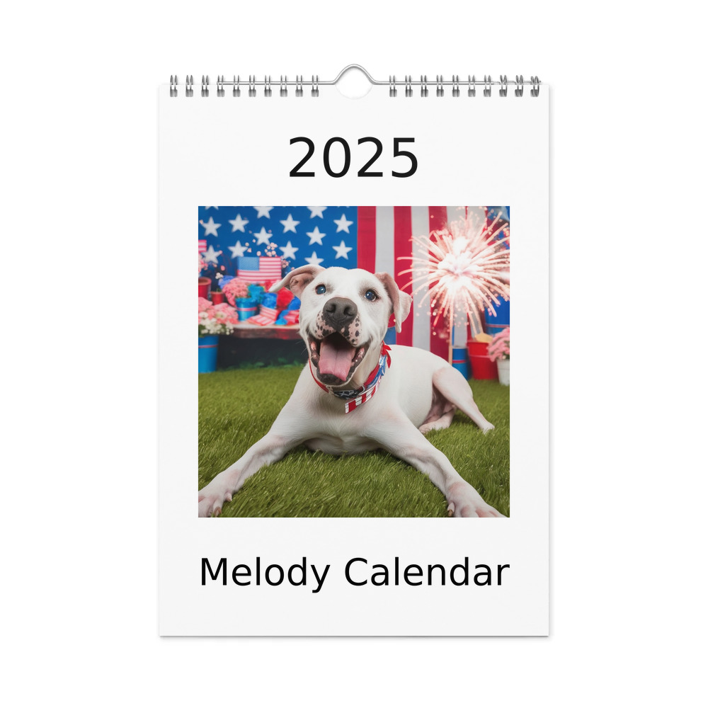 PugMug Custom Melody Wall Calendar (2026)