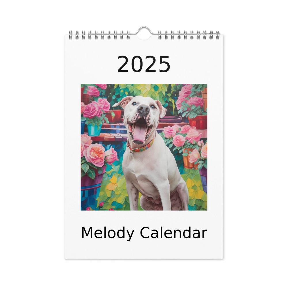 PugMug Custom Melody Wall Calendar (2026)