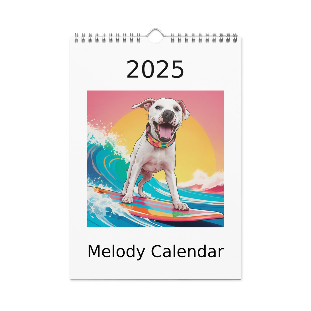 PugMug Custom Melody Wall Calendar (2026)