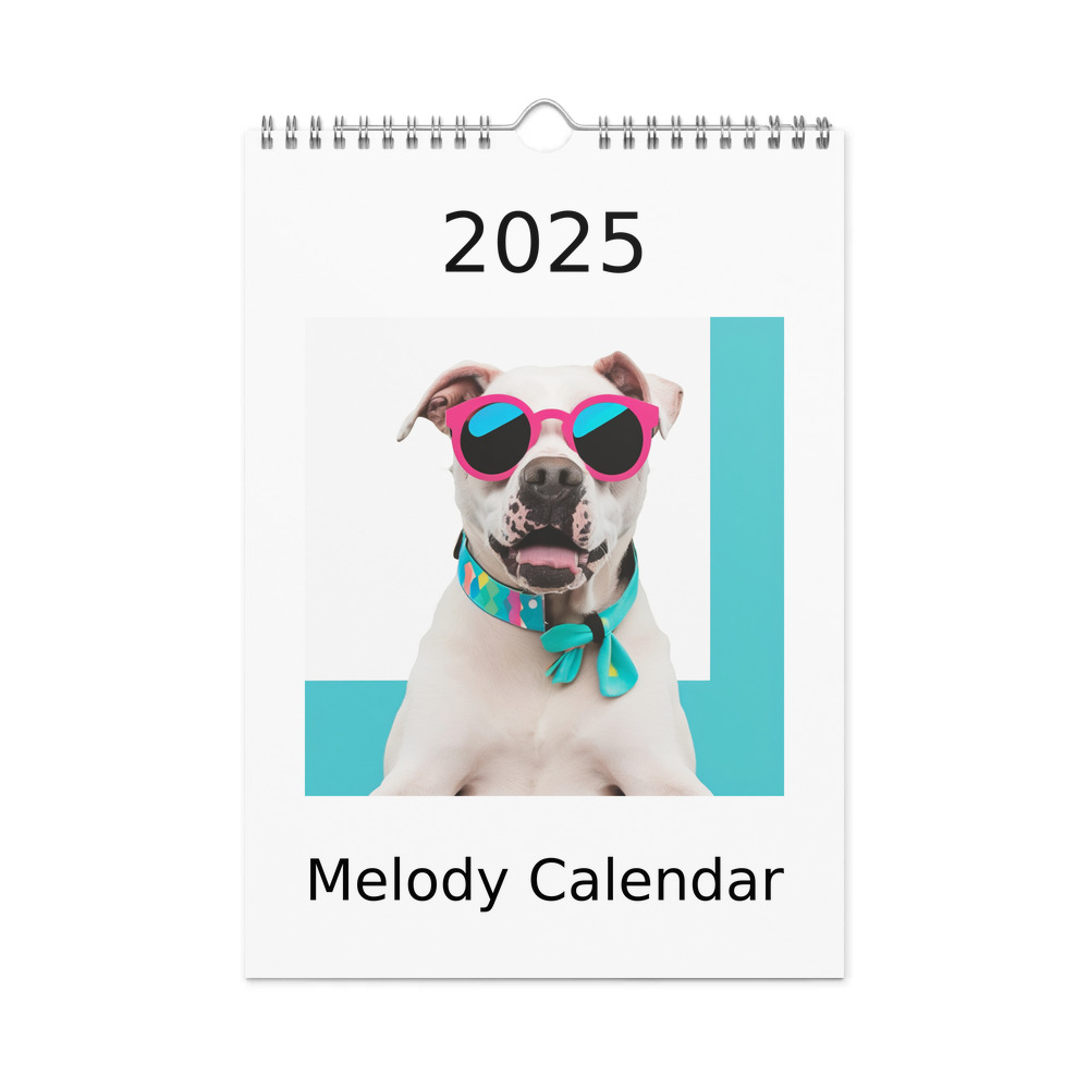 PugMug Custom Melody Wall Calendar (2026)