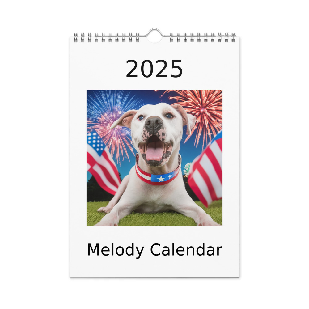 PugMug Custom Melody Wall Calendar (2026)
