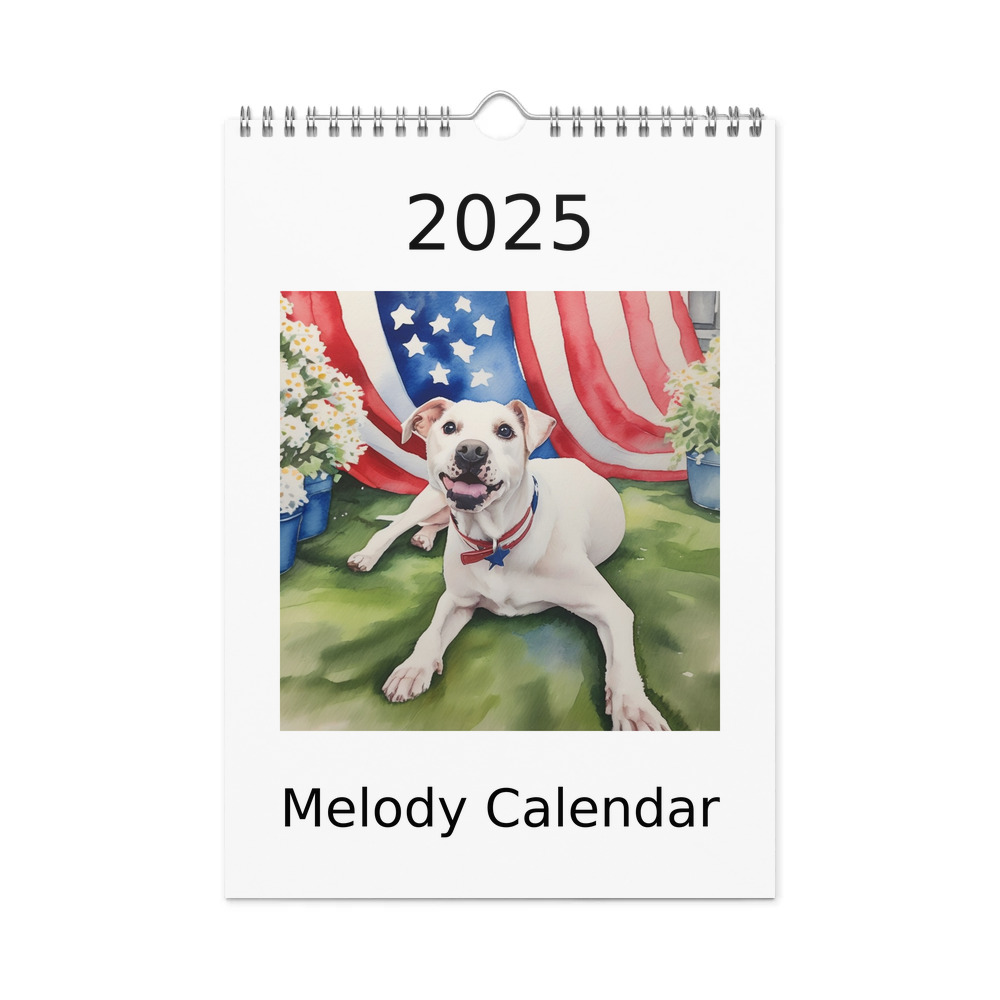PugMug Custom Melody Wall Calendar (2026)