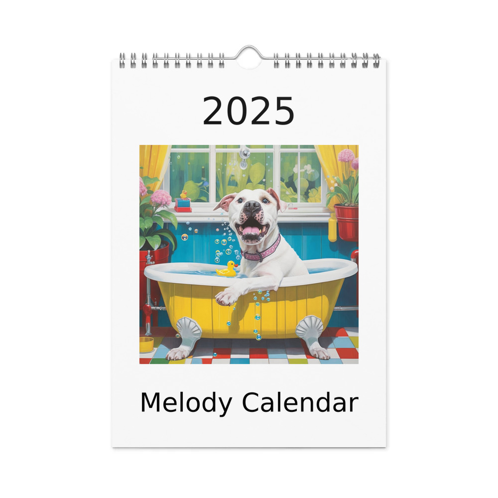 PugMug Custom Melody Wall Calendar (2026)