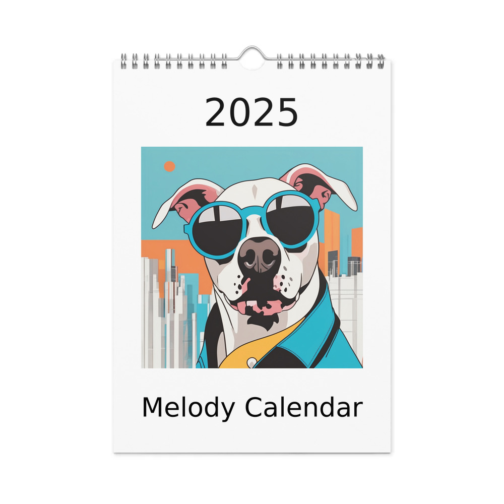 PugMug Custom Melody Wall Calendar (2026)