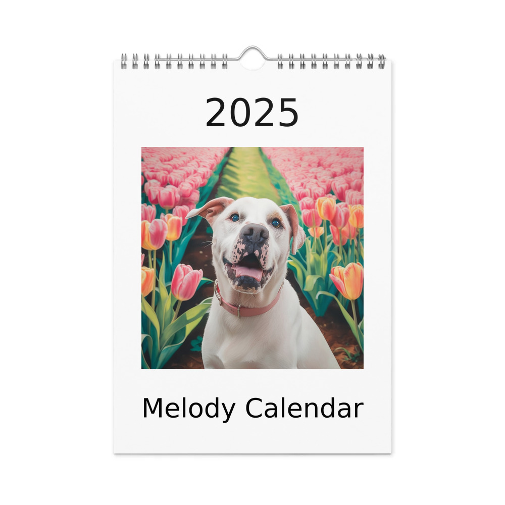 PugMug Custom Melody Wall Calendar (2026)