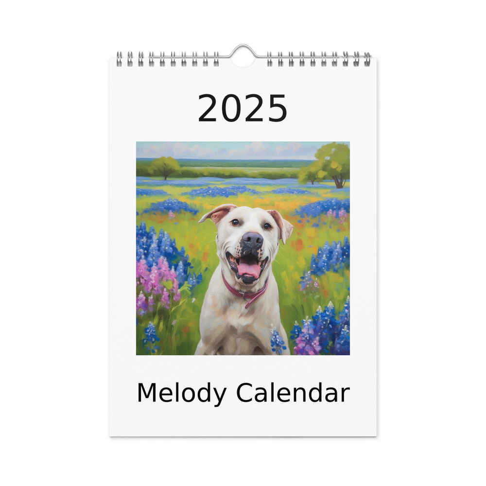PugMug Custom Melody Wall Calendar (2026)