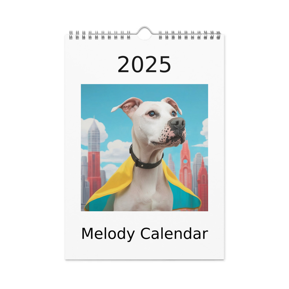 PugMug Custom Melody Wall Calendar (2026)