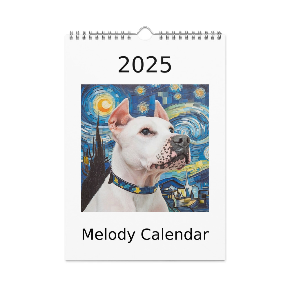 PugMug Custom Melody Wall Calendar (2026)