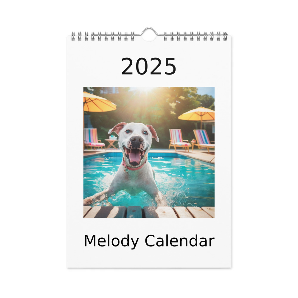 PugMug Custom Melody Wall Calendar (2026)