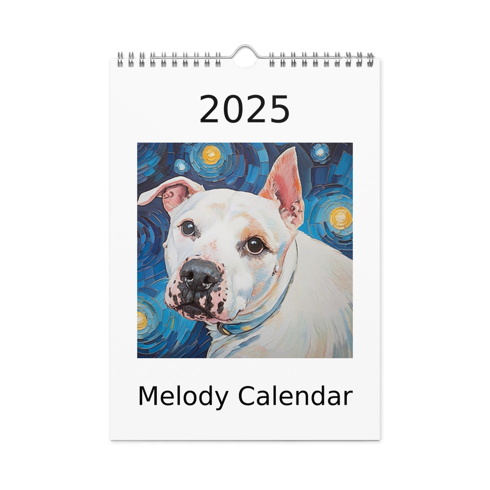 PugMug Custom Melody Wall Calendar (2026)