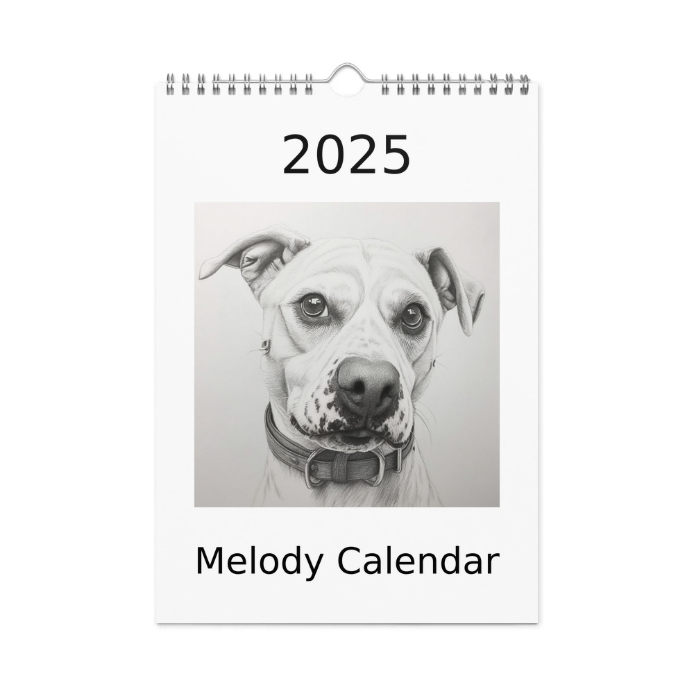 PugMug Custom Melody Wall Calendar (2026)