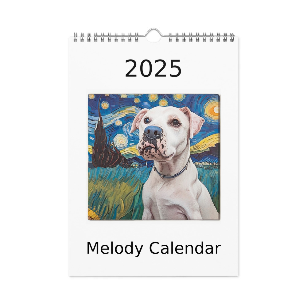 PugMug Custom Melody Wall Calendar (2026)