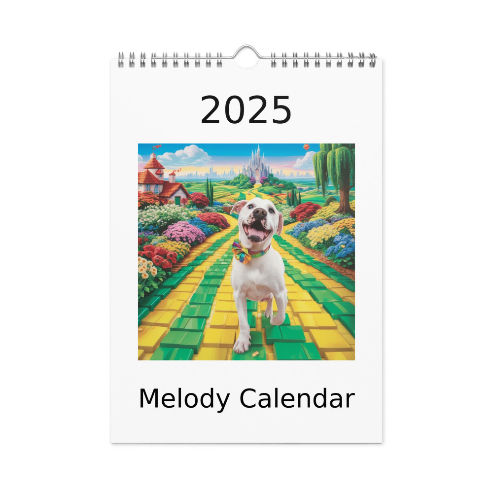 PugMug Custom Melody Wall Calendar (2026)