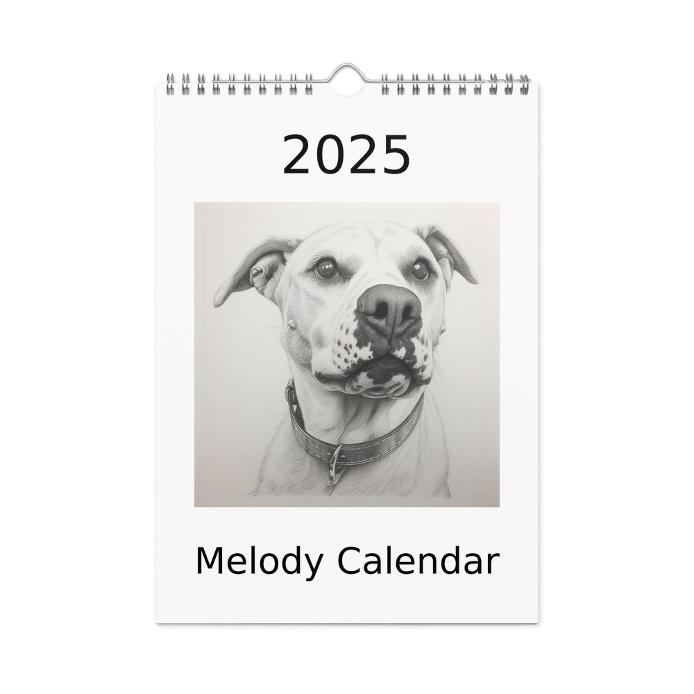 PugMug Custom Melody Wall Calendar (2026)