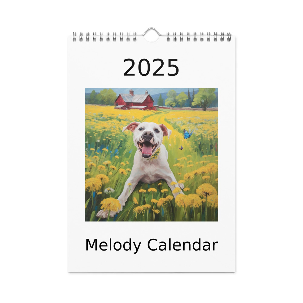 PugMug Custom Melody Wall Calendar (2026)