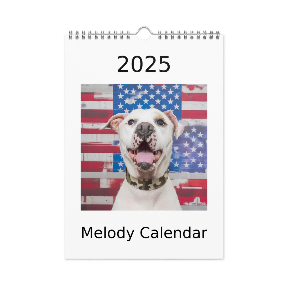PugMug Custom Melody Wall Calendar (2026)