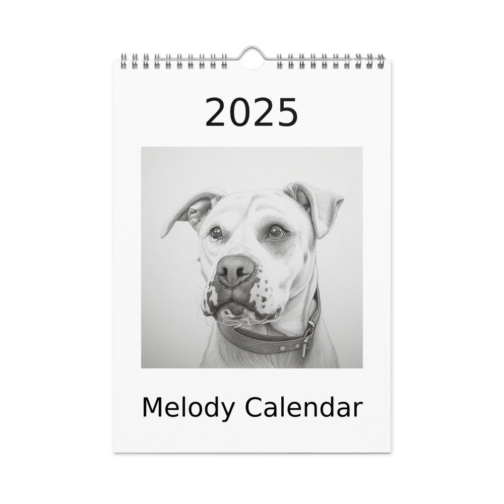 PugMug Custom Melody Wall Calendar (2026)