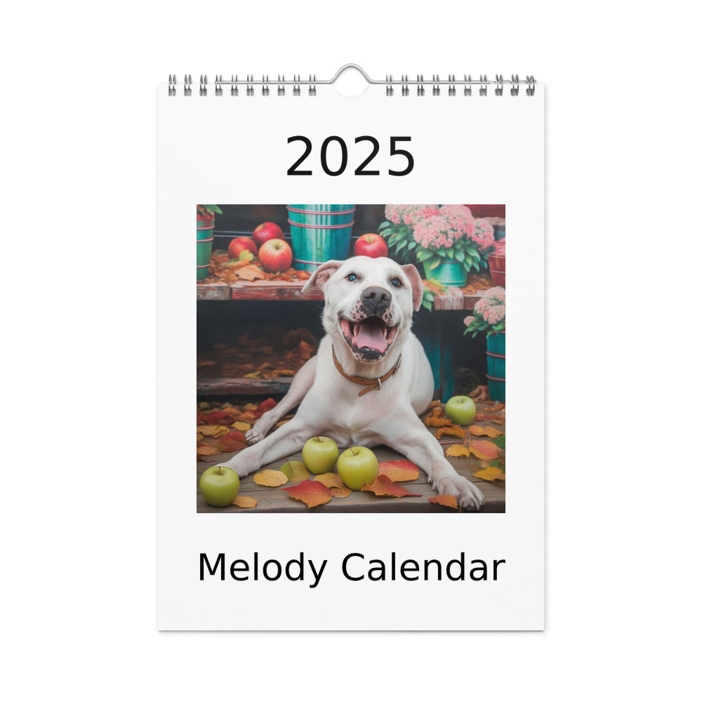 PugMug Custom Melody Wall Calendar (2026)
