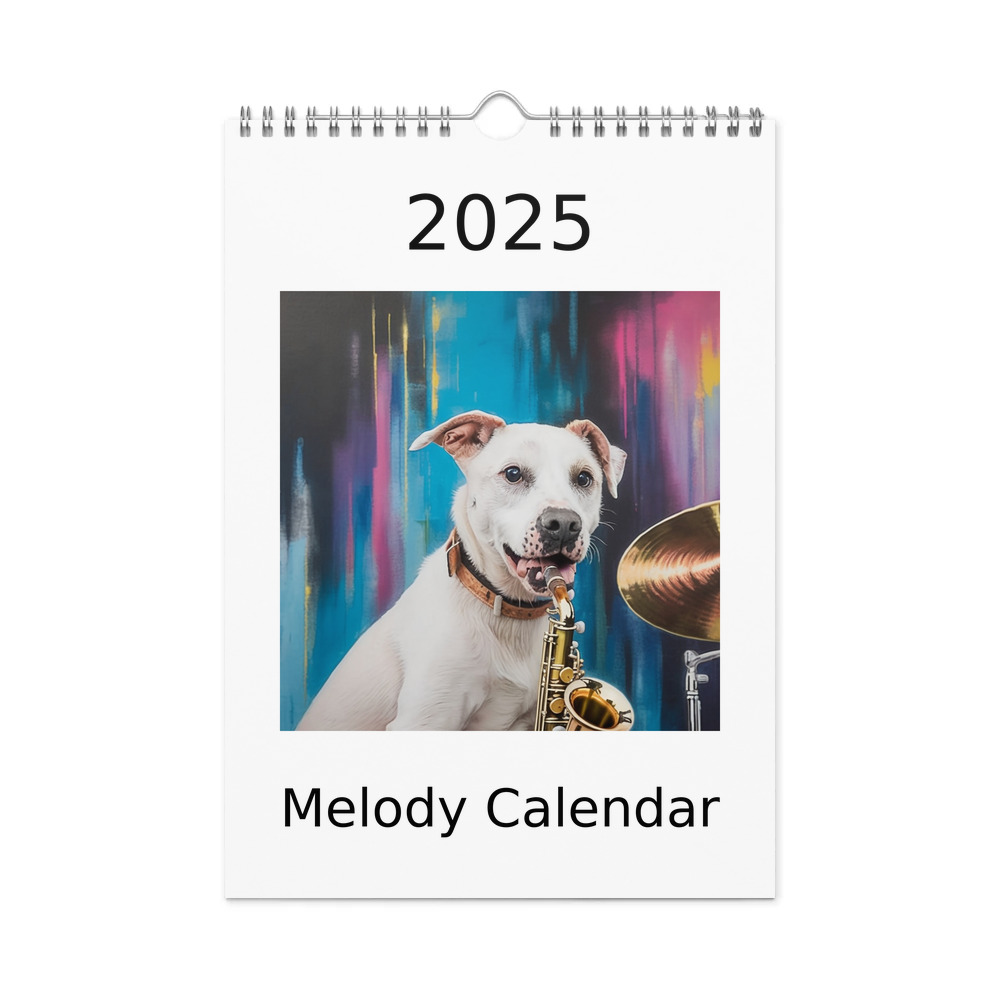 PugMug Custom Melody Wall Calendar (2026)