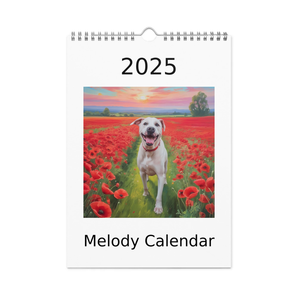 PugMug Custom Melody Wall Calendar (2026)