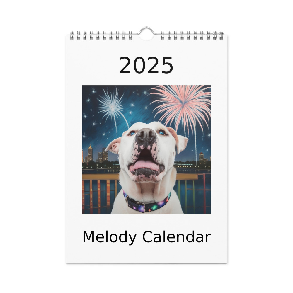 PugMug Custom Melody Wall Calendar (2026)