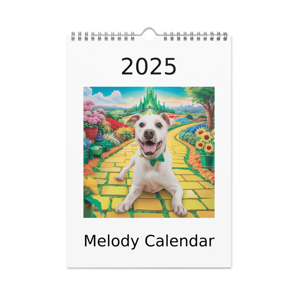 PugMug Custom Melody Wall Calendar (2026)