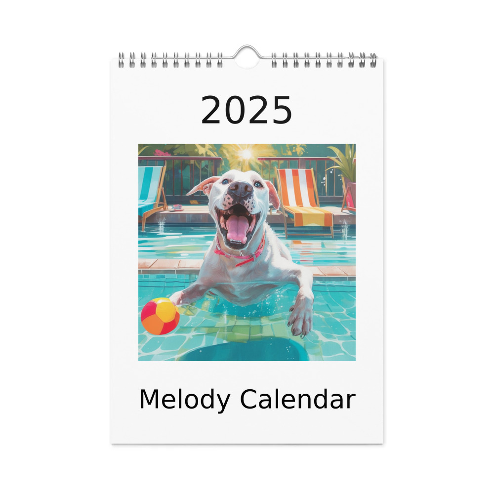 PugMug Custom Melody Wall Calendar (2026)
