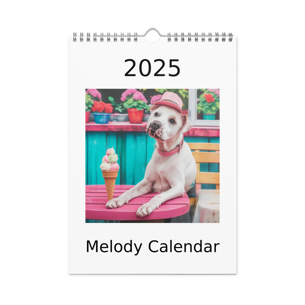 PugMug Custom Melody Wall Calendar (2026)