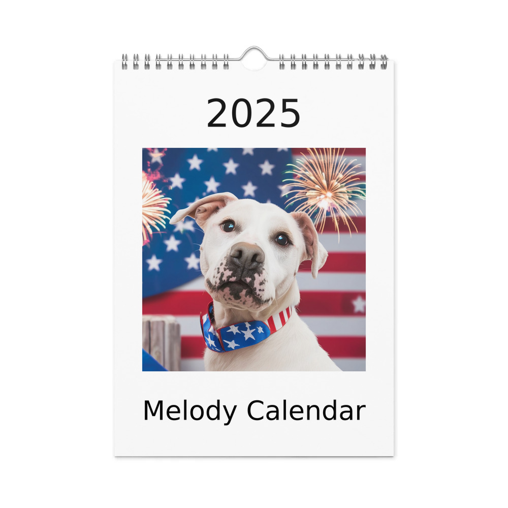 PugMug Custom Melody Wall Calendar (2026)