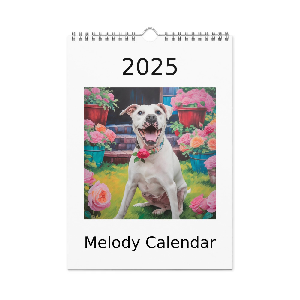 PugMug Custom Melody Wall Calendar (2026)