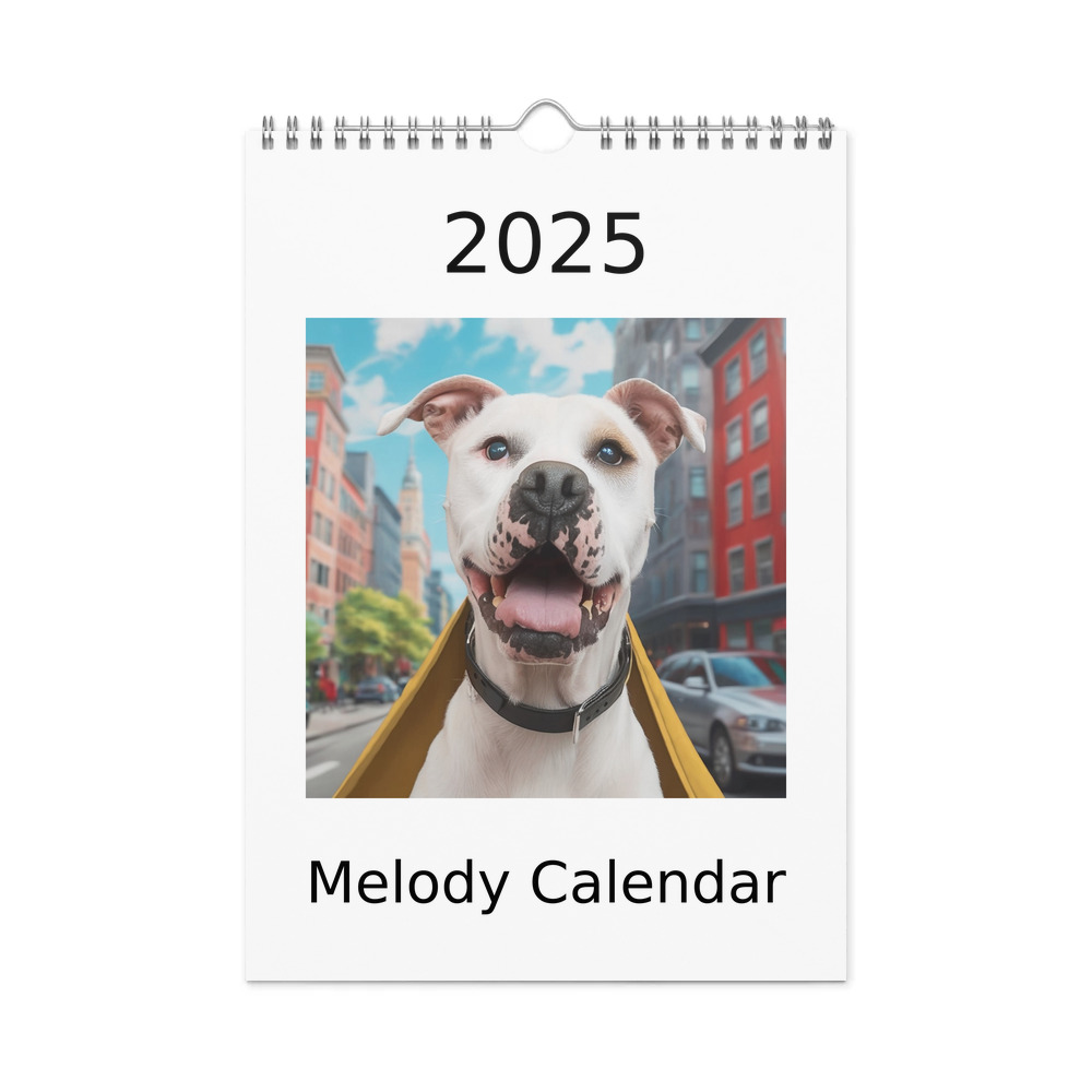 PugMug Custom Melody Wall Calendar (2026)