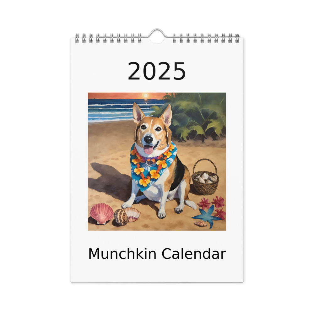 PugMug Custom Munchkin Wall Calendar (2026)