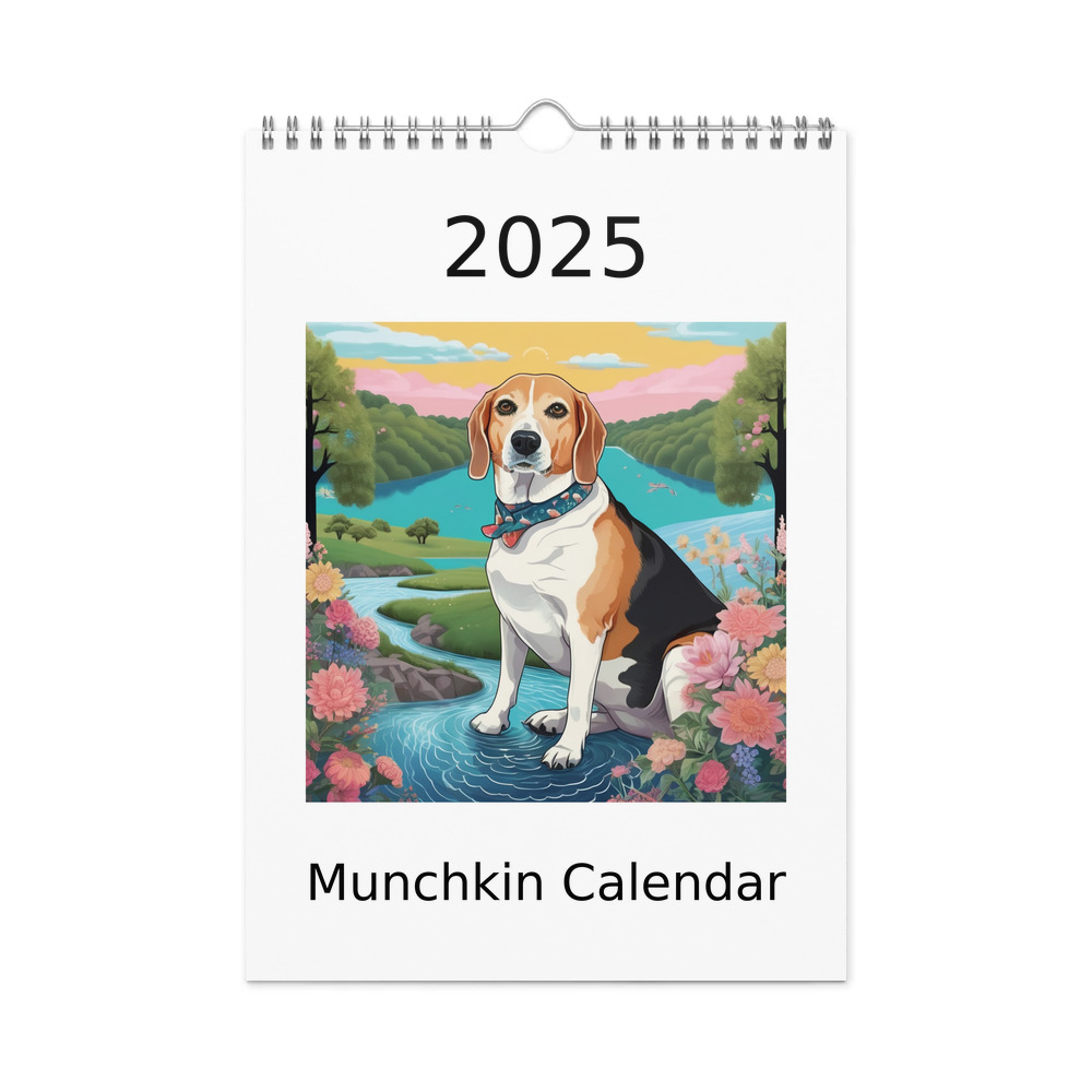 PugMug Custom Munchkin Wall Calendar (2026)