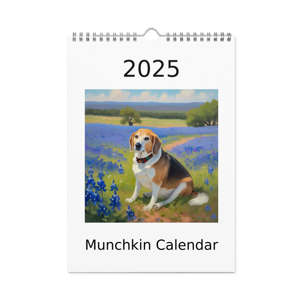 PugMug Custom Munchkin Wall Calendar (2026)