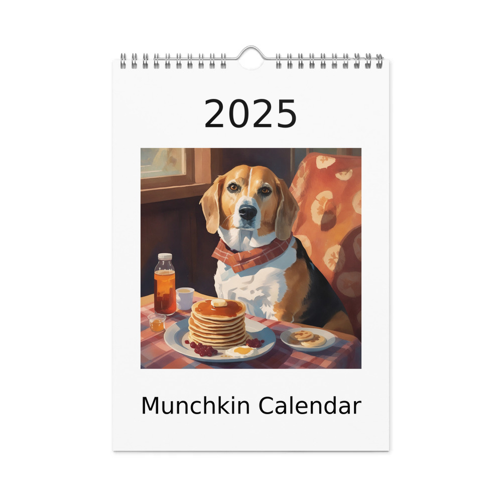 PugMug Custom Munchkin Wall Calendar (2026)