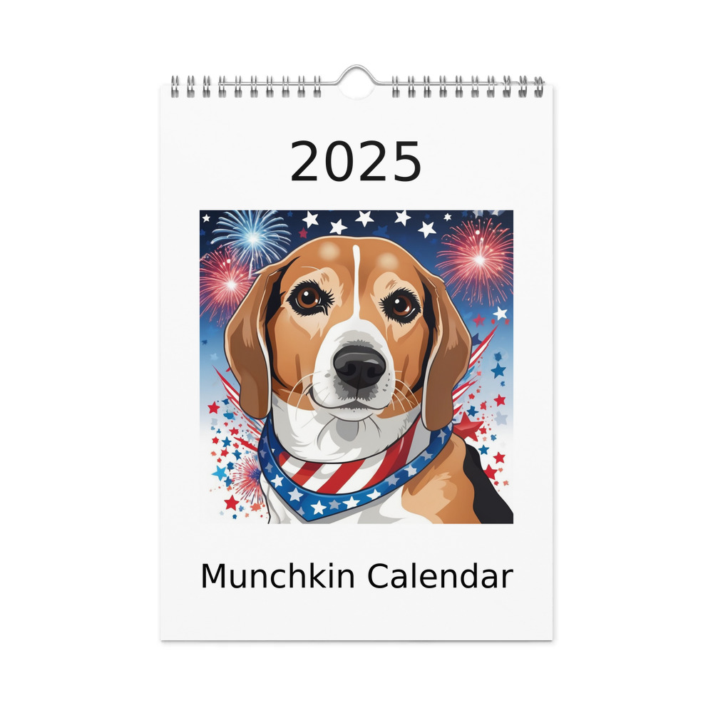 PugMug Custom Munchkin Wall Calendar (2026)