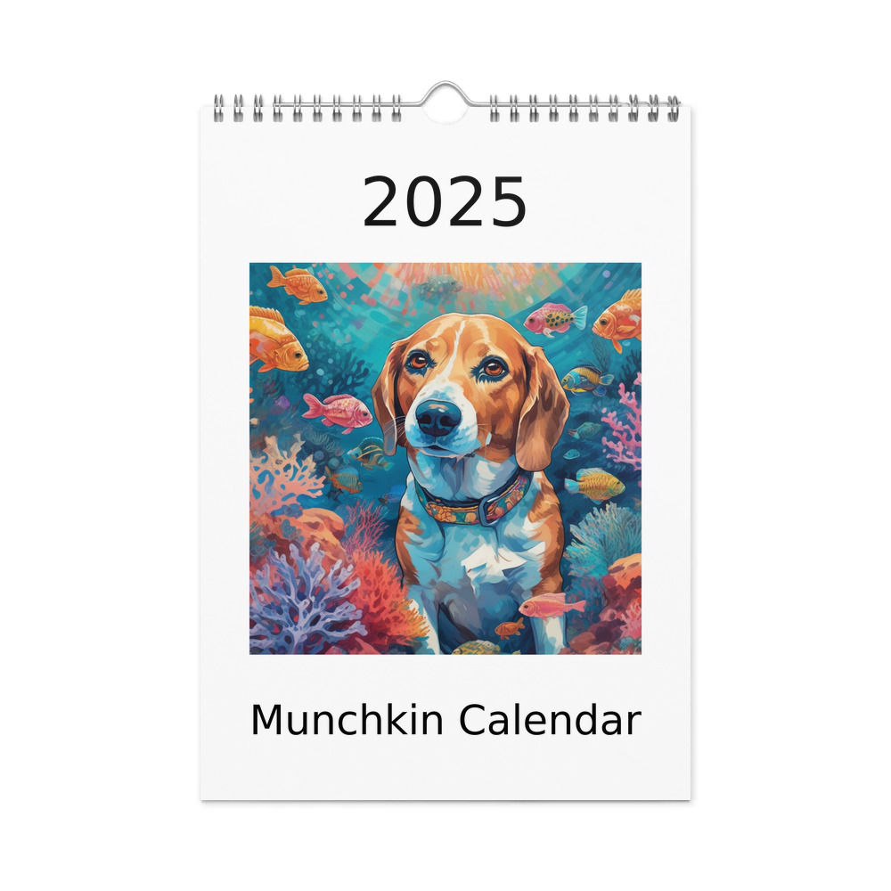 PugMug Custom Munchkin Wall Calendar (2026)