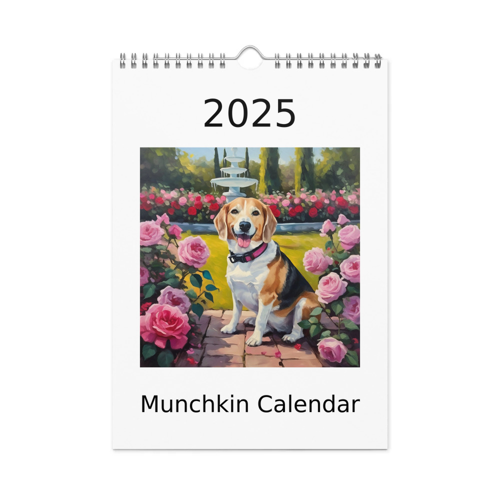 PugMug Custom Munchkin Wall Calendar (2026)