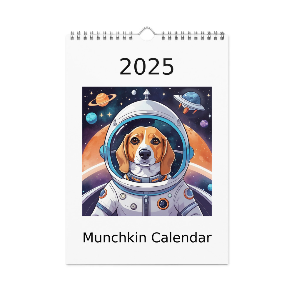PugMug Custom Munchkin Wall Calendar (2026)