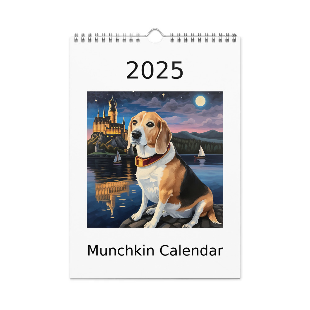 PugMug Custom Munchkin Wall Calendar (2026)