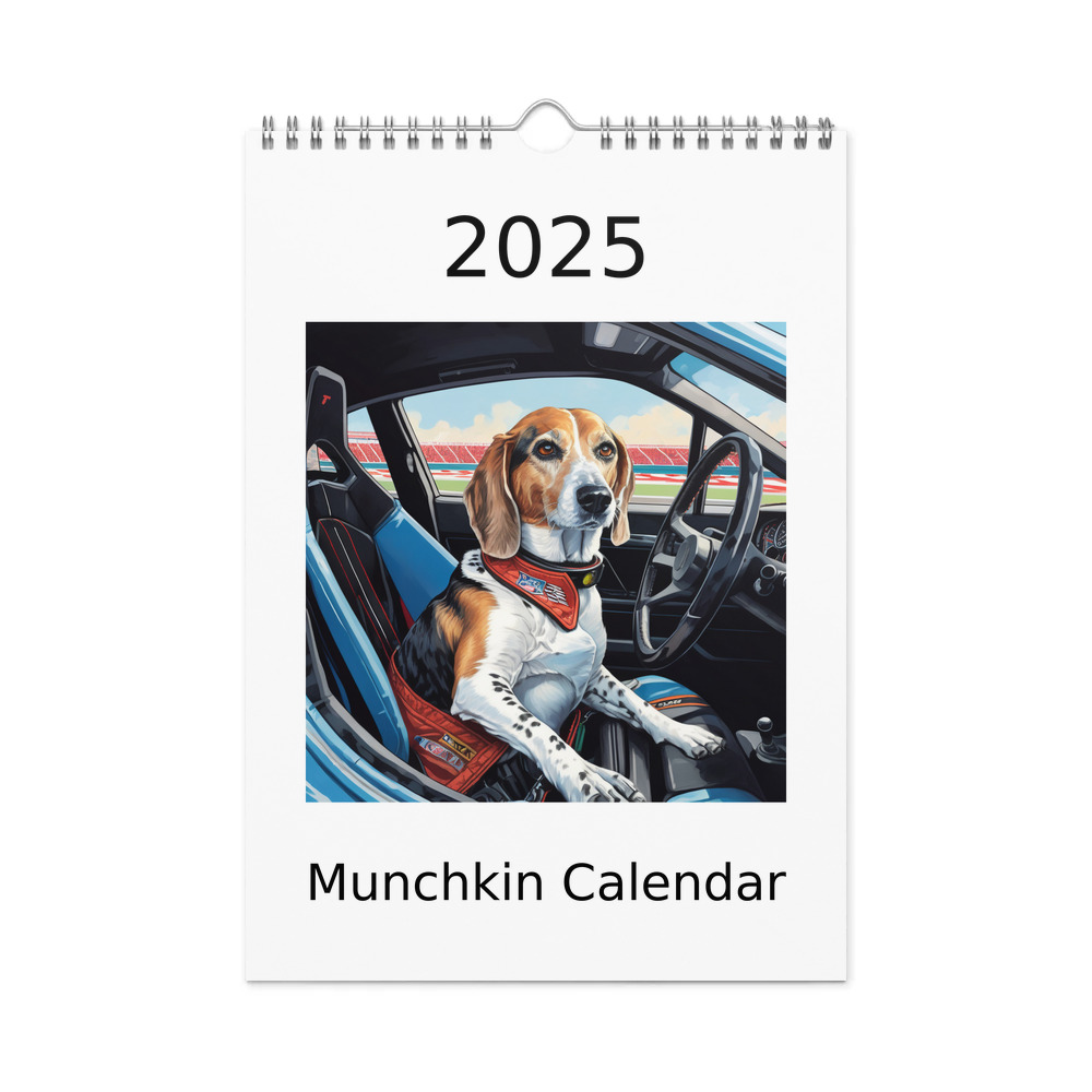 PugMug Custom Munchkin Wall Calendar (2026)