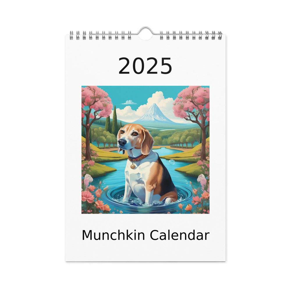 PugMug Custom Munchkin Wall Calendar (2026)