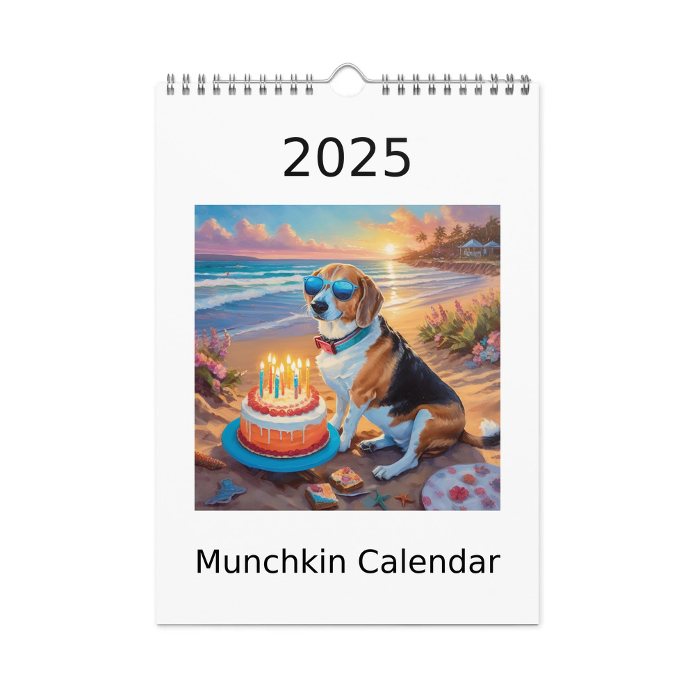 PugMug Custom Munchkin Wall Calendar (2026)
