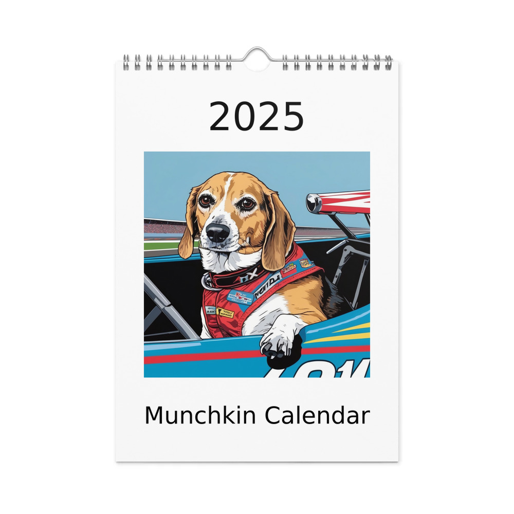 PugMug Custom Munchkin Wall Calendar (2026)