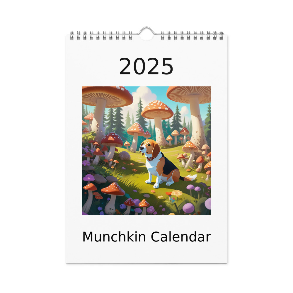 PugMug Custom Munchkin Wall Calendar (2026)