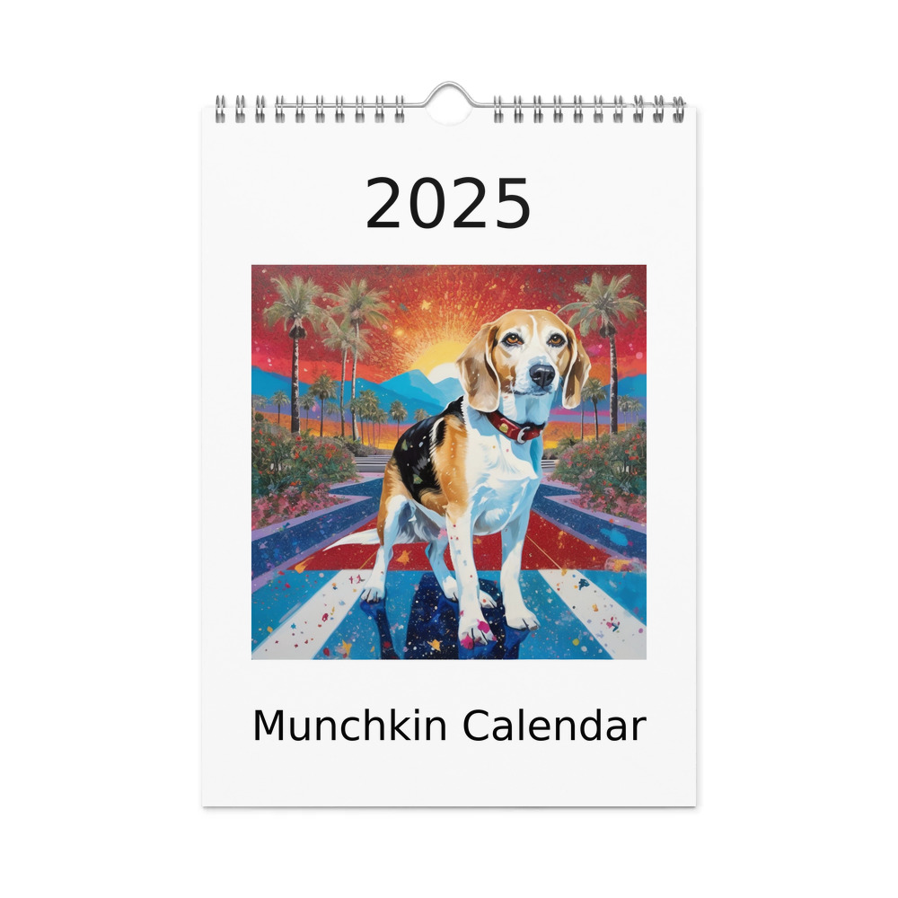 PugMug Custom Munchkin Wall Calendar (2026)